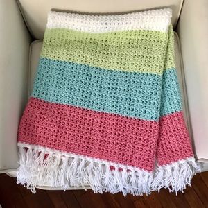 Boho Color Block Blanket